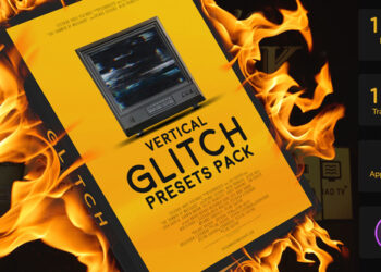 VideoHive Vertical Glitch Presets Pack for Premiere Pro 59997517