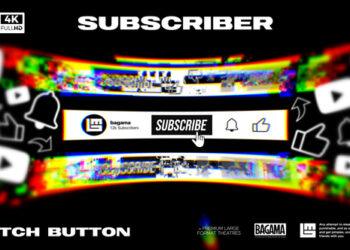 VideoHive Youtube Glitch Subscribe 60284370