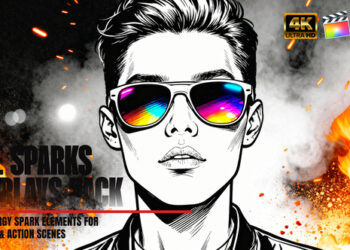 VideoHive Action Fire Sparks Overlays Pack For FCPX 60599713