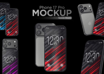 VideoHive App Promo | Phone 17 Pro Black Mockup 60662151