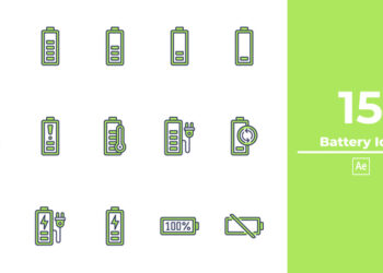 VideoHive Battery Icon After Effect 48915045