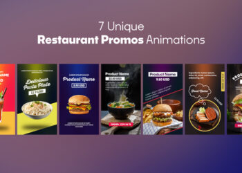 VideoHive Black Friday Promo | Vertical Restaurant Food Promotion Animation 60614576