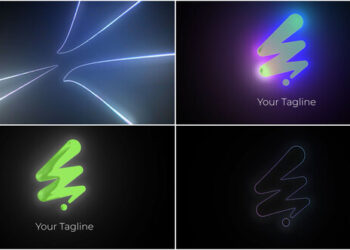 VideoHive Glow Warp Logo 60409293