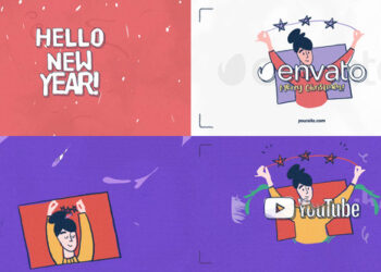 VideoHive Hand-Drawn Flat Christmas Logo for After Effects 48933570