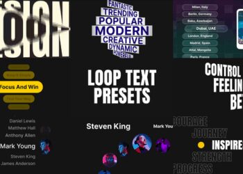 VideoHive Looping List Text Animations MOGRT 60421659