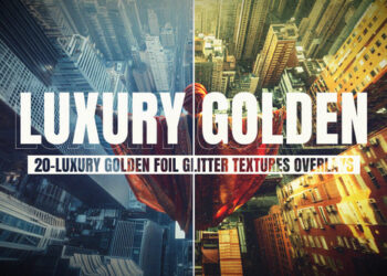 VideoHive Luxury Golden Foil Glitter Overlays Pack For Premiere Pro 60469806