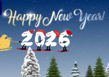 VideoHive New Year Cartoon Skier 2026 | MOGRT 60808827