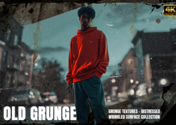 VideoHive Old Paper Grunge Textures – Distressed Wrinkled Surface Collection 60753865