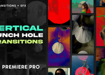 VideoHive Vertical Punch Hole Transitions 60071342