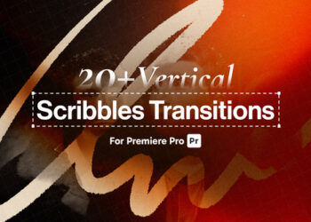 VideoHive Vertical Scribble Transitions 60611421