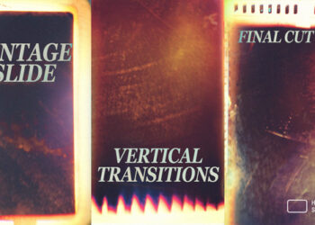 VideoHive Vertical Vintage Slide Transitions | Final Cut Pro 60746044