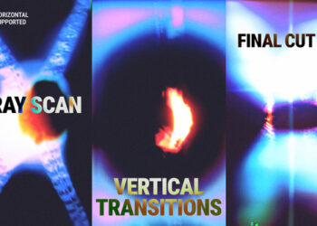 VideoHive Vertical X-Ray Scan Film Transitions | Final Cut Pro 60766322