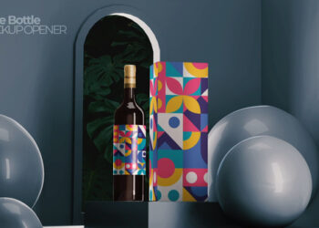 VideoHive Wine Bottle Packaging 48973107