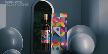 VideoHive Wine Bottle Packaging 48973107
