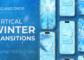 VideoHive Winter Frost Snow Christmas Vertical Transitions 60070433