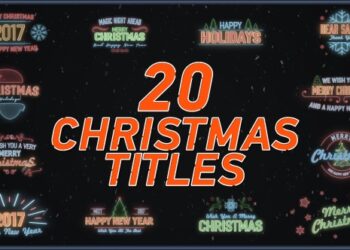 VideoHive 20 Christmas Titles 19068504