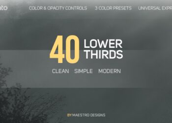 VideoHive 40 Lower Thirds 18603986