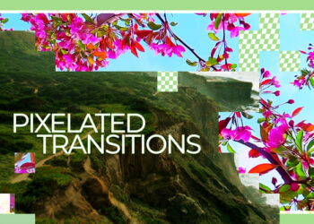 VideoHive Abstract Pixel 8-bit Transitions | Davinci Resolve Macros 60996907