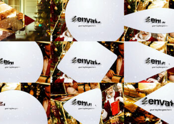 VideoHive Christmas Flat Transition Pack 61045417