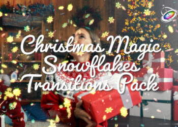VideoHive Christmas Magic Snowflakes Transitions Pack 60913013