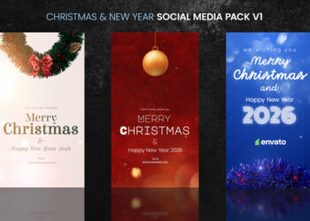 VideoHive Christmas & New Year Social Media Pack_V1 61207150