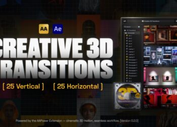 VideoHive Creative 3D Transitions: 50 Dynamic Transitions for After Effects | AAPower 60562749