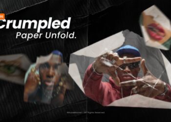 VideoHive Crumpled Paper Unfold 60896602