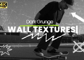 VideoHive Dark Grunge Wall Textures Overlays Pack For DR 60940172