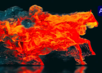 VideoHive Flaming Horse Logo Reveal 60857807
