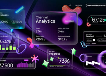 VideoHive Glass Infographic Widget 60908163