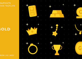 VideoHive Gold graphic animation template | After Effects 61022153