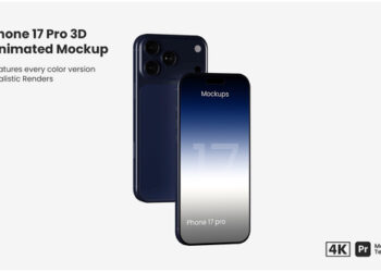 VideoHive Phone 17 Pro 3D Animated Mockup MOGRT 60851508