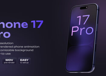 VideoHive Phone 17 Pro Blue Mockup 60874423