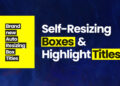 VideoHive Self-Resizing Box & Highlight Titles 58800164