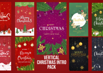VideoHive Vertical Christmas Intro Pack 61052879
