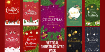VideoHive Vertical Christmas Intro Pack 61052879