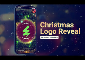 VideoHive Vertical Christmas Logo 61099613