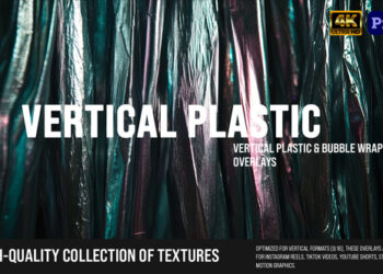 VideoHive Vertical Plastic & Bubble Wrap Overlays MOGRT 60854662