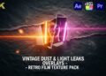 VideoHive Vintage Dust & Light Leaks Overlays – Retro Film Texture Pack 60872371