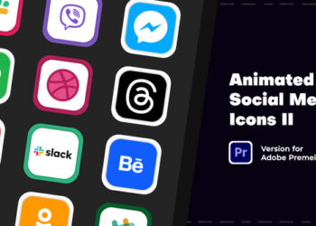 VideoHive Animated Social Media Icons II | MOGRT 61069982