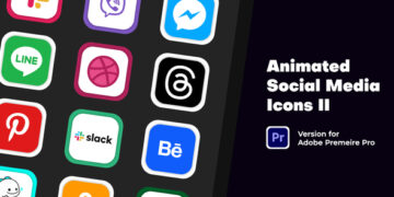 VideoHive Animated Social Media Icons II | MOGRT 61069982