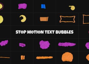 VideoHive Stop Motion Text Bubbles | Premiere Pro MOGRT 56700106