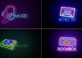 VideoHive Neon Sign V8 - Music Element 61390221