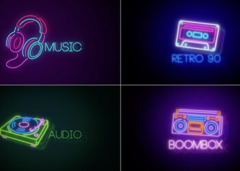VideoHive Neon Sign V8 - Music Element 61390221
