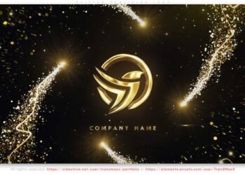 VideoHive Glitter Particles Logo 61107189