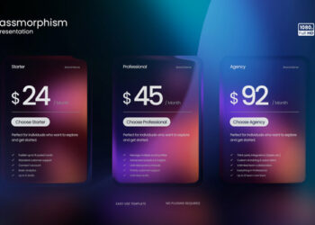 VideoHive Glassmorphism UI Presentation 63236919