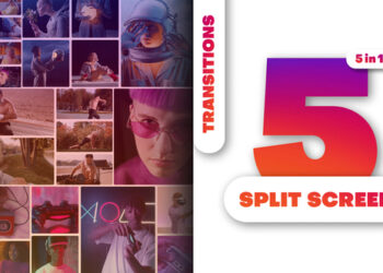VideoHive 5 Split Screen Transitions 62672199