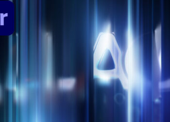 VideoHive Abstract Light Cinematic Digital Distortion Logo Reveal - Premiere Pro 63361012