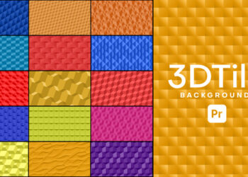 VideoHive Animated 3D Tile Backgrounds for Premiere Pro 62383118