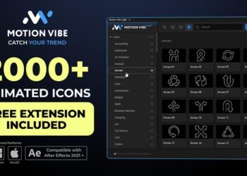VideoHive Animated Icons Pack | Free Extension for After Effects Included 63293687